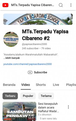 Selamat datang di Channel MTs.Terpadu Yapisa Cibareno